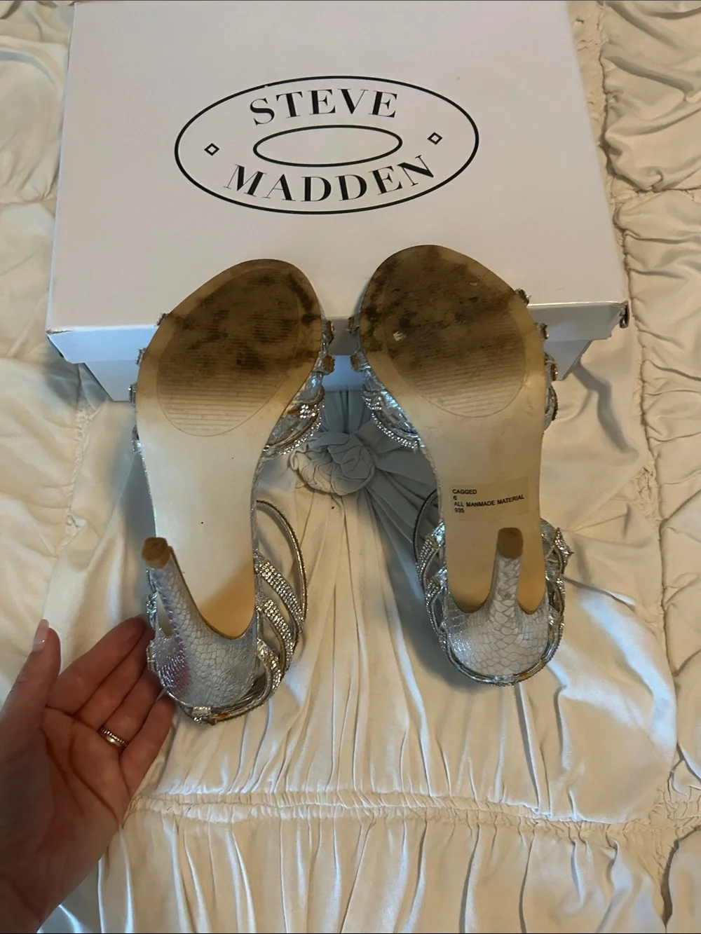 Steve Madden glamorous silver